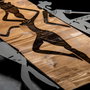 Wallity Afrikan Escultura de Pared Negro y Nogal